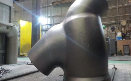 重量7トン、3mクラスの大物鋳鋼品の製作はメタナビにお任せください！